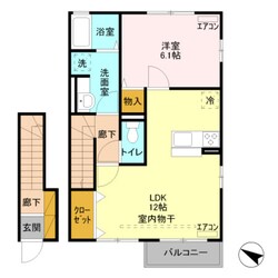 コンフォール奏の物件間取画像